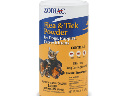 ZODIAC® FLEA & TICK POWDER FOR DOGS, PUPPIES, CATS & KITTENS Online now