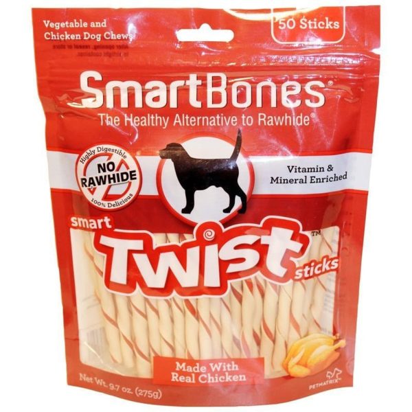 SmartBones Chicken Smart Twist Sticks (50 pk) Hot on Sale