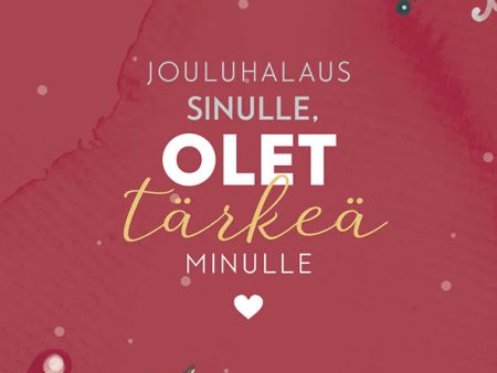 Joulukortti Hidasta Elämää - Olet tärkeä minulle Online Sale