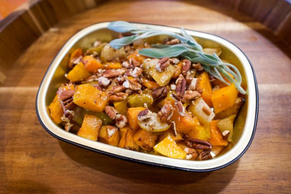 Roasted Butternut Squash with Pears and Pecans on Sale