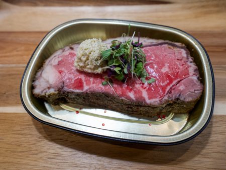 Roasted New York Strip with Gorgonzola Horseradish Butter Hot on Sale