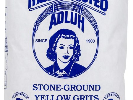 Adluh Stone Ground Yellow Grits - 25 pound bag Online Sale