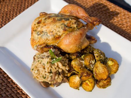 Roasted Cornish Game Hen with Herb Butter Hot on Sale