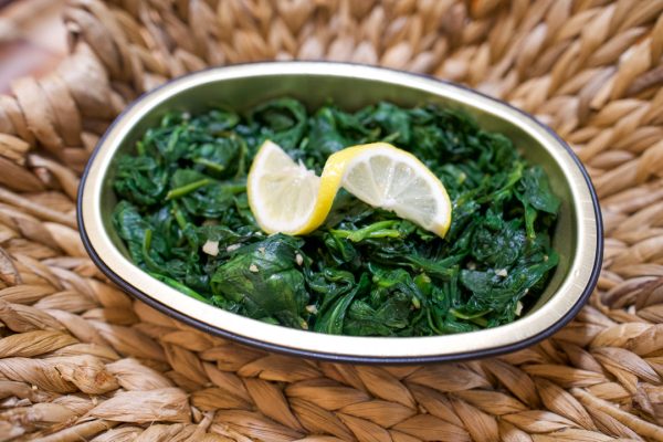 Sautéed Spinach with Shallots Supply