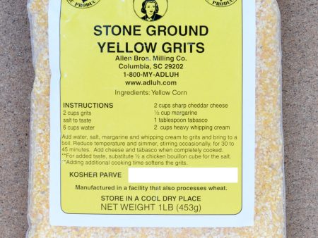 Adluh Stone Ground Yellow Grits - 1 pound bag Cheap