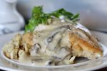 Sautéed Chicken Breast with Portobello Mushroom, Brandy Cream Sauce over Spaetzle Sale