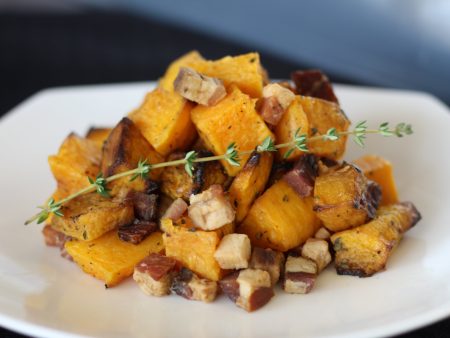 Roasted Butternut Squash with House Smoked Bacon and Thyme Online now