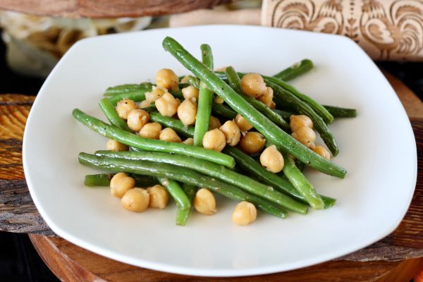 Sautéed Haricot Vert with Chickpeas and Shallot Butter Sale