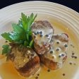 Seared Pork Tenderloin Medallions with Brandy Peppercorn Sauce For Cheap