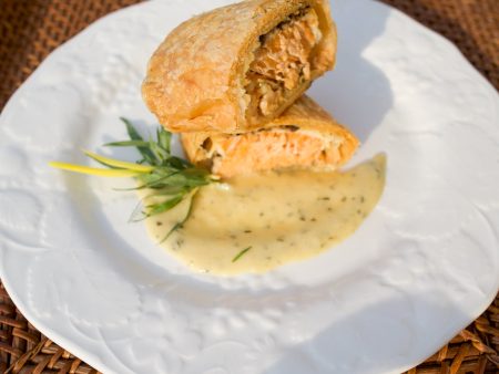 Salmon Wellington  With Tarragon Cream Sauce Sale