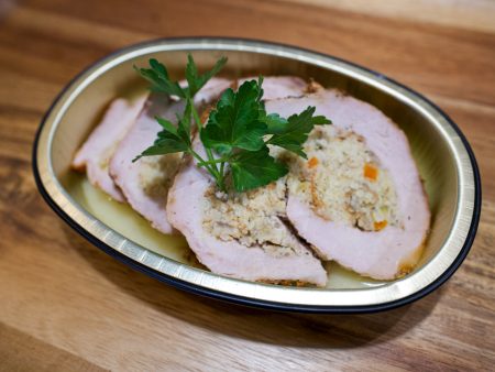 Pork Loin Stuffed with Cornbread Dressing Discount