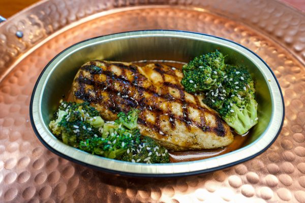 Sesame Glazed Chicken Breast, Broccoli Stir Fry Fashion