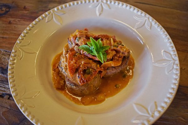 Seared Pork Tenderloin Medallions with Sundried Tomato Bacon Sauce Discount