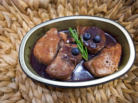 Pork Tenderloin Medallions with Blueberry Demiglace Supply