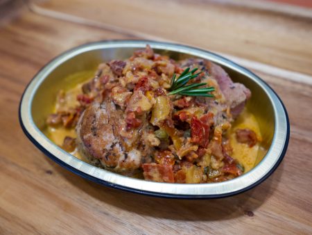 Pork Tenderloin Medallions with Bacon and Sun-dried Tomato Sauce Online now