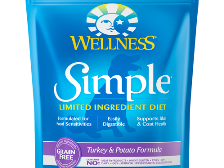 Wellness Simple Limited Ingredient Diet Turkey and Potato Dry Dog Formula Hot on Sale