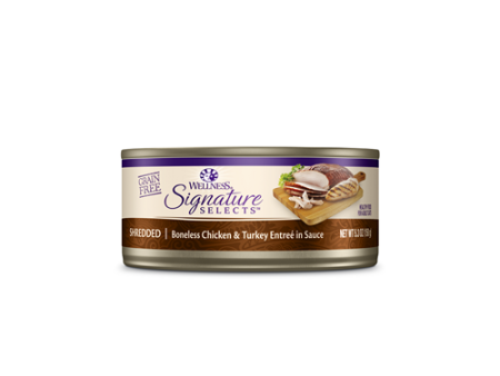 Wellness Signature Select Shredded Boneless Chicken & Turkey in Sauce Canned Discount