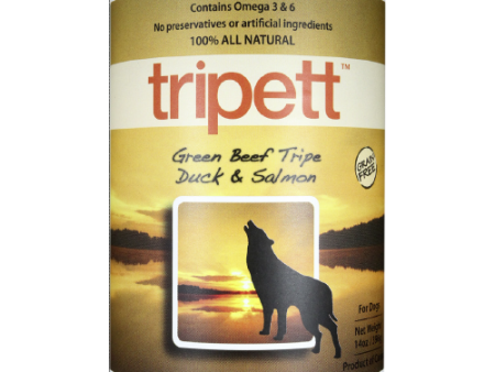 Tripett Green Beef Tripe, Duck and Salmon Canned Dog Food Sale