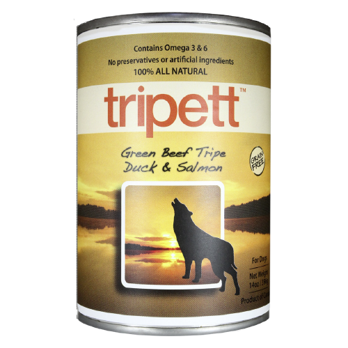 Tripett Green Beef Tripe, Duck and Salmon Canned Dog Food Sale