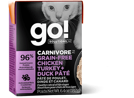 Go! Carnivore Grain Free Chicken, Turkey + Duck Pate for cats  Online