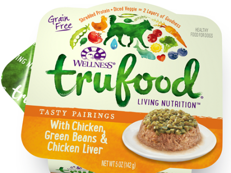 Wellness TRUFOOD Tasty Pairings Chicken, Grean Beans & Chicken Liver Adult Dog Formula For Discount