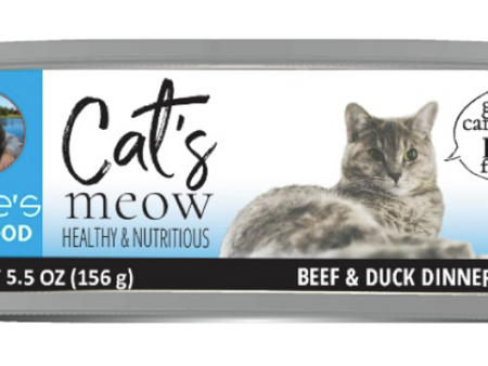 Dave s Cat’s Meow Beef with Duck Dinner Canned Cat Food Online now