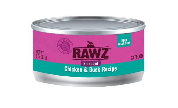 RAWZ Shredded Chicken & Duck Cat Food Fashion