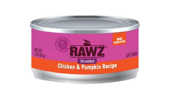 RAWZ Shredded Chicken & Pumpkin Cat Food Online Hot Sale