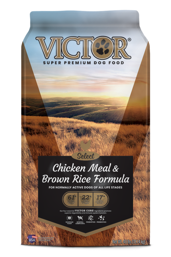 Victor Select Chicken Meal and Brown Rice Dog Food For Sale