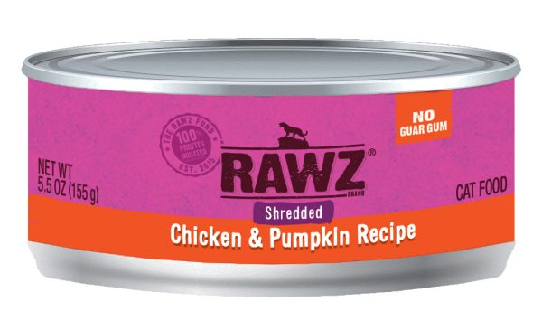 RAWZ Shredded Chicken & Pumpkin Cat Food Online Hot Sale