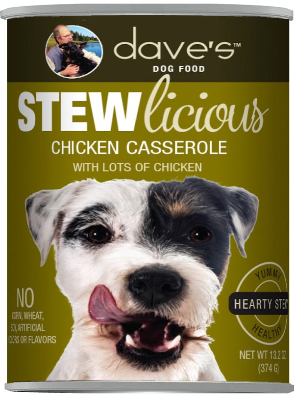 Dave s Stewlicious Chicken Casserole Canned Dog Food Hot on Sale