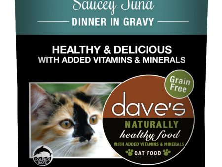 Dave’s Naturally Healthy Cat Food Pouch – Saucey Tuna Dinner in Gravy Supply