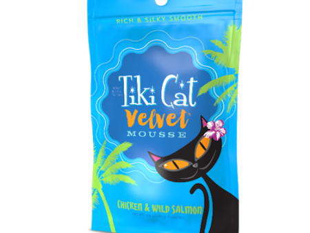 Tiki Cat Velvet Mousse Chicken & Wild Salmon Pouch Cat Food Sale