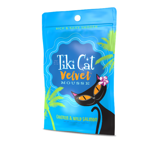 Tiki Cat Velvet Mousse Chicken & Wild Salmon Pouch Cat Food Sale