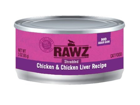 RAWZ Shredded Chicken & Chicken Liver Cat Food Supply