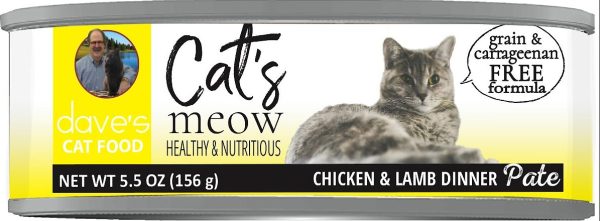 Dave s Cat’s Meow Chicken with Lamb Canned Cat Food Fashion