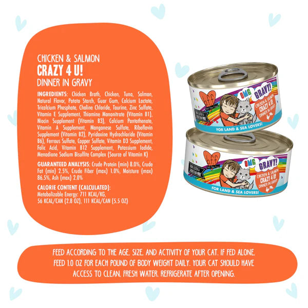 Weruva OMG Crazy 4 U! Chicken & Salmon Online Hot Sale