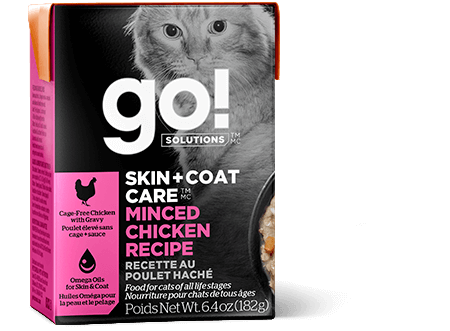 Go! Solutions Skin + Coat Care Minced Chicken Recipe for cats Sale